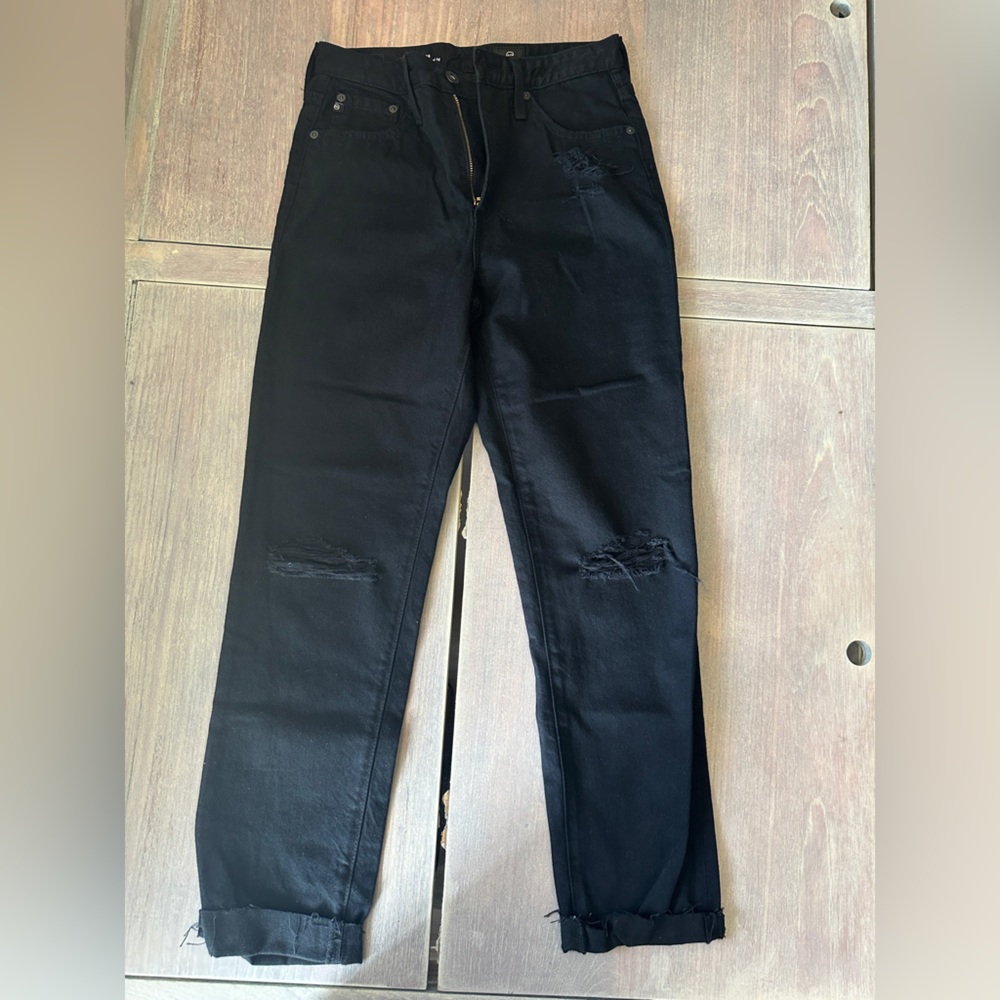 AG The Phoebe” vintage high-waisted jeans 26’